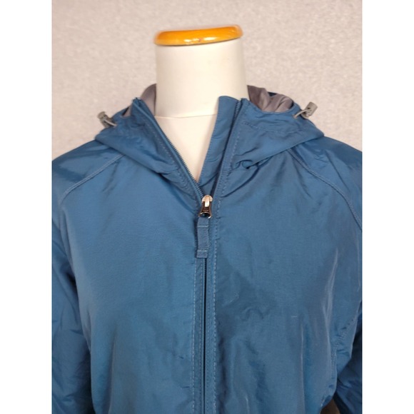 Eddie Bauer‎ Womens Blue Nylon Thermore Lined Jacket Coat Hooded XL - Picture 2 of 13